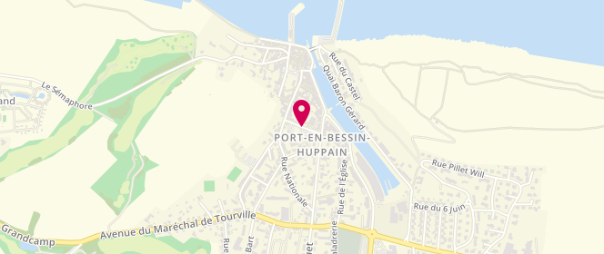 Plan de Accueil de loisirs Port en Bessin Huppain, Place Cousteau, 14520 Port-en-Bessin-Huppain