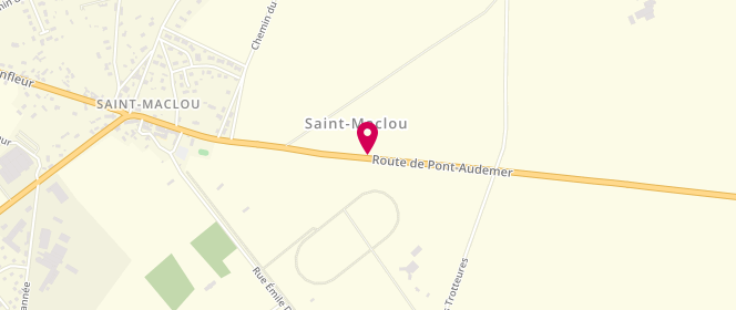Plan de Accueil de loisirs de saint Maclou, Route de Pont-Audemer, 27210 Saint-Maclou