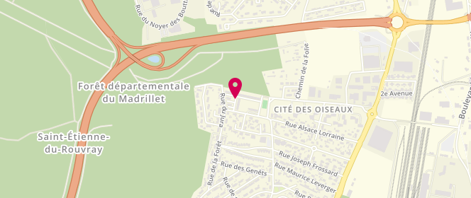 Plan de Accueil de jeunes Les Oiseaux / Vosges, 14 Place du Jura, 76350 Oissel