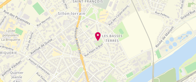 Plan de Csc Le Lierre Thionville périscolaire/extrascolaire, Place Roland, 57100 Thionville