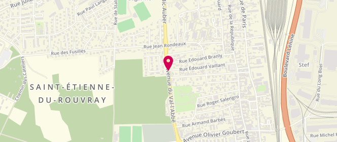 Plan de Accueil de loisirs maternel Rossif, Avenue du Val l'Abbé, 76800 Saint-Étienne-du-Rouvray