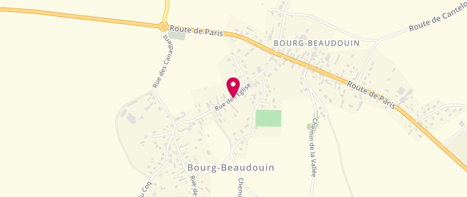 Plan de Accueil de loisirs salle polyvalente de Bourg Beaudoin, Rue de l'Eglise, 27380 Bourg-Beaudouin