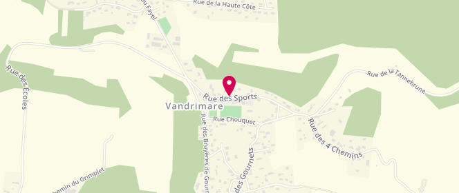 Plan de Accueil de loisirs - Foyer des jeunes de Vandrimare, Rue des Sports, 27380 Vandrimare