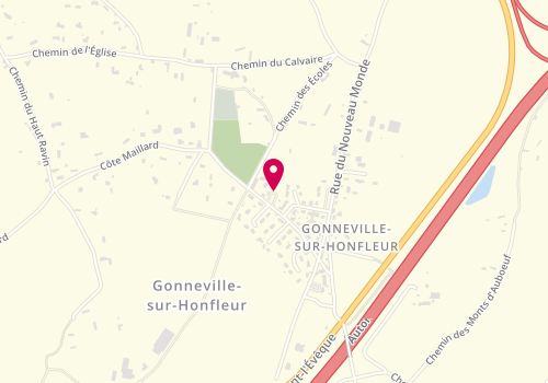 Plan de Accueil de loisirs de Gonneville Sur Honfleur, 10 Rue Chralemagne, 14600 Gonneville-sur-Honfleur