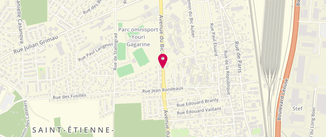 Plan de Accueil de loisirs Destination sports-évasion, Avenue Bic Aubert, 76800 Saint-Étienne-du-Rouvray