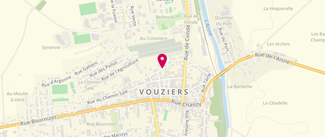 Plan de Accueil de loisirs - Fjepcs De Vouziers, 15 Rue du Champ de Foire, 08400 Vouziers