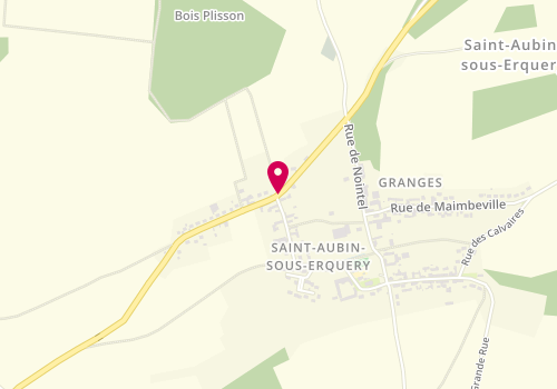 Plan de Accueil de loisirs saint Aubin Sous Erquery, 6 Rue Plisson, 60600 Saint-Aubin-sous-Erquery