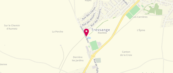 Plan de Mairie De Tressange - périscolaire/extrascolaire, 5 Rue de la Foret, 57710 Tressange
