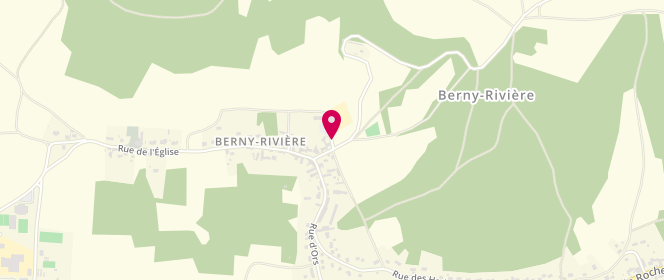 Plan de Accueil de loisirs Berny Rivière, Rue Mont à Berry, 02290 Berny-Rivière