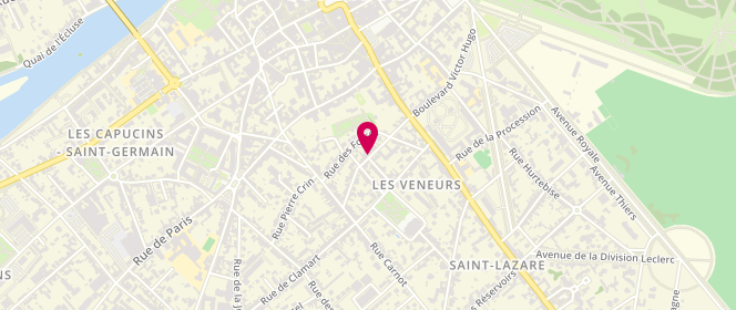 Plan de Accueil de loisirs périscolaire Saint Lazare de Compiegne, Rue Vermenton, 60200 Compiègne