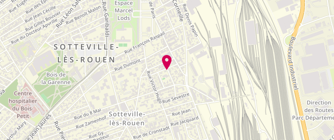 Plan de Maison Pour Tous, 2 Rue du Sergent Major Tiremberg, 76300 Sotteville-lès-Rouen