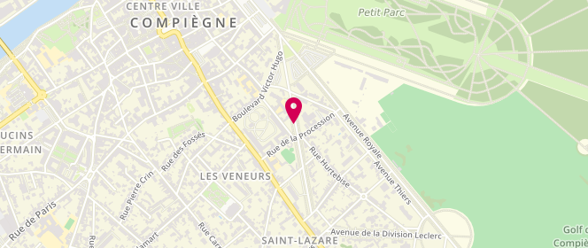 Plan de Accueil de Scoutisme de Compiegne, Avenue de la Résistance, 60200 Compiègne