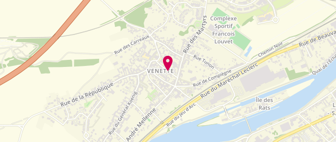Plan de Accueil de loisirs de Venette, 72 Rue du Prêtre, 60280 Venette