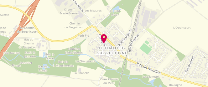 Plan de Accueil de loisirs - Familles Rurales Le Châtelet-Sur-Retourne, Rue Bailla, 08300 Le Châtelet-sur-Retourne