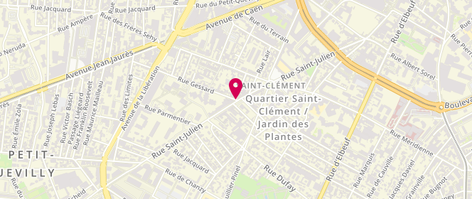 Plan de Pepinieres Saint Julien, Rue de Gessard, 76100 Rouen