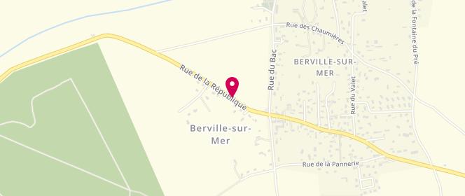 Plan de Accueil de loisirs de Berville sur Mer, Rue de la République, 27210 Berville-sur-Mer