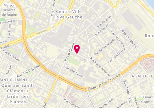 Plan de Duboccage - Cartier, 7 Rue Marie Duboccage, 76100 Rouen