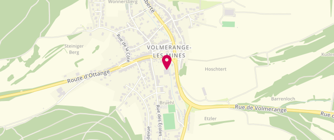 Plan de Mairie Volmerange-lès-Mines Adolescents, 3 Rue d'Ottange, 57330 Volmerange-les-Mines
