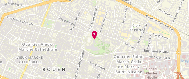Plan de Centre le Loisirs Etienne Pernet Maternelle, 4 Rue Docteur, 76000 Rouen