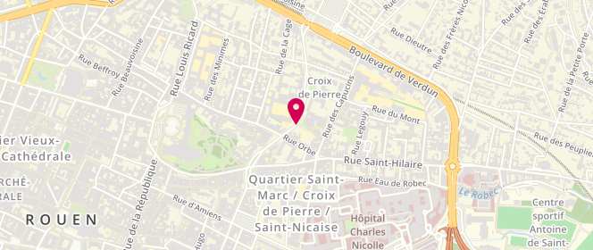 Plan de Maurice Nibelle, 44 Avenue Porte des Champs, 76000 Rouen