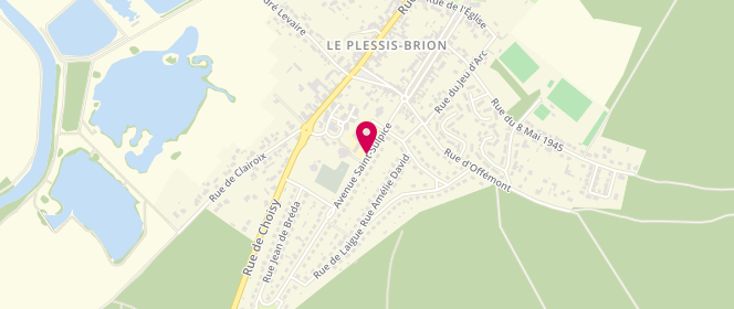 Plan de Accueil de loisirs de le Plessis Brion, Avenue Saint Sulpice, 60150 Le Plessis-Brion