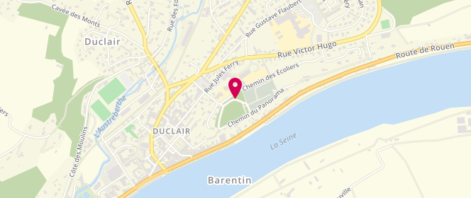 Plan de MJC Duclair - extrascolaire - Ecole maternelle A.Malraux, Rue du Catel, 76480 Duclair