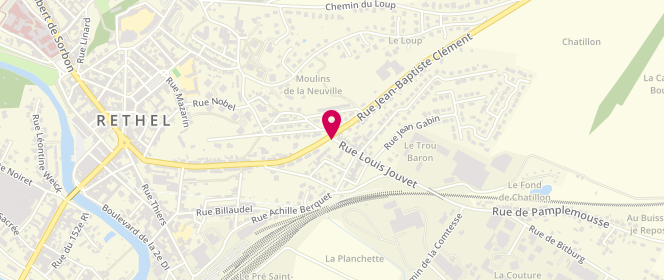 Plan de Accueil de loisirs - Rethel - Site Louis Jouvet, 2 Rue Louis Jouvet, 08300 Rethel