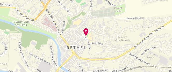 Plan de Accueil de loisirs - Rethel - Site Mazarin, 20 Place de Caen, 08300 Rethel