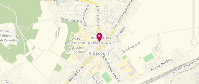 Plan de Centre de loisirs de Ribécourt, Zone Artisanale C de la Grérie, 60170 Ribécourt-Dreslincourt