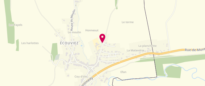 Plan de Accueil de loisirs Péri - Ecouviez - Cc Pays De Montmédy, Route de Montquintin, 55600 Écouviez