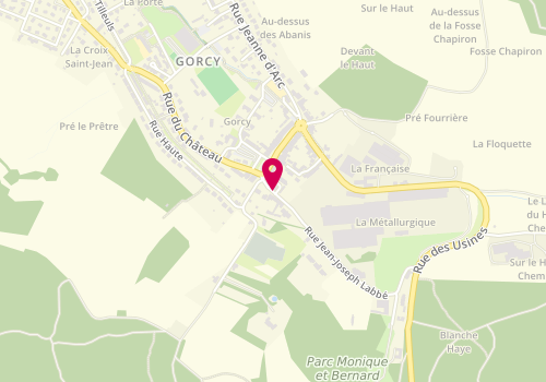 Plan de Accueil de loisirs De Gorcy, Place Roland Labbé, 54730 Gorcy
