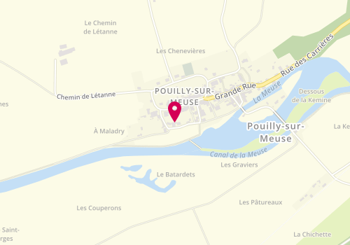 Plan de Accueil de loisirs - Afr - la Ruche de Pouilly, 1 Rue Sous la Coupe, 55700 Pouilly-sur-Meuse
