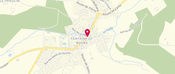 Plan de Accueil de loisirs Fontaine Le Bourg - périscolaire, 571 Rue Delamar Deboutteville, 76690 Fontaine-le-Bourg