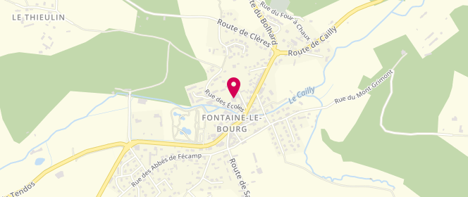 Plan de Accueil de loisirs Fontaine Le Bourg - extrascolaire, 28 Rue des Ecoles, 76690 Fontaine-le-Bourg