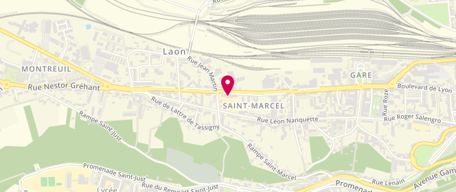Plan de Peri Laon Ecole Élémentaire Macault, 2 Rue Jean Martin, 02000 Laon
