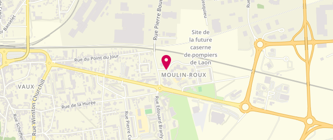 Plan de Accueil de loisirs Peri Laon Moulin Roux Maternelle, Rue Raymond Burgard, 02000 Laon