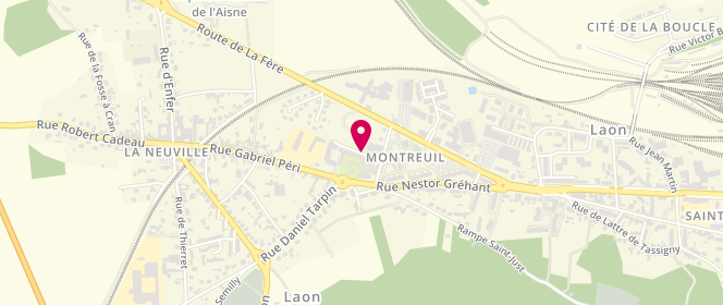 Plan de Accueil de loisirs Montreuil, Place Jacques de Troyes, 02000 Laon