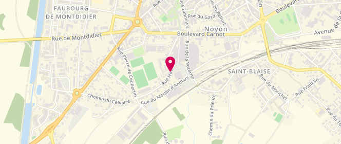 Plan de Accueil de loisirs Jean Bouin de Noyon, Rue Hoche, 60400 Noyon