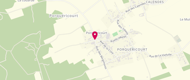 Plan de Accueil de loisirs de Porquericourt, 2 Place des 2 Chênes, 60400 Porquéricourt