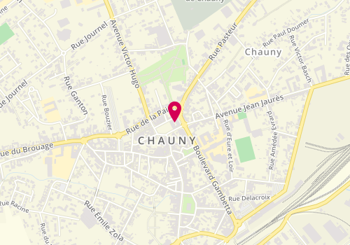 Plan de Accueil périscolaire Chauny/Chaussée, 10 Rue des Petits Navoirs, 02300 Chauny