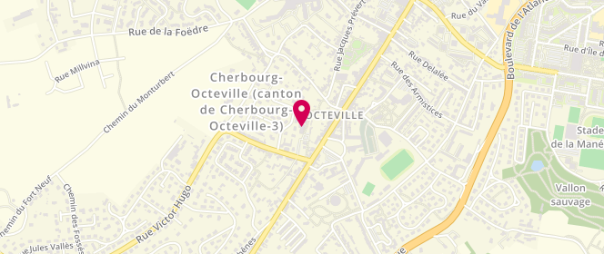 Plan de Le Village des Enfants 6-13 Ans, 6 Rue Victor Hugo, 50130 Cherbourg-en-Cotentin