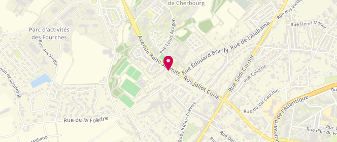 Plan de Groupe Scolaire Albert Bayet, 5 Bis Avenue René Schmitt, 50130 Cherbourg-en-Cotentin