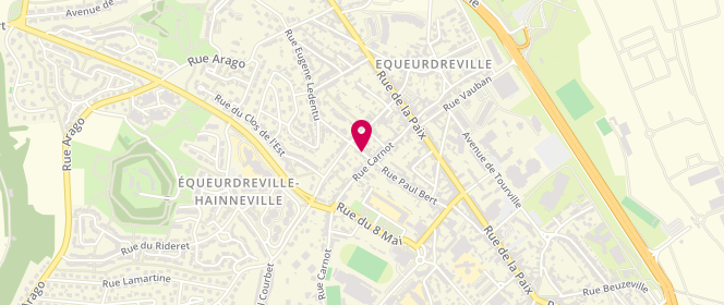 Plan de Groupe Scolaire Maternel Les Avoynes, 10 Rue Eugène Ledentu, 50120 Cherbourg-en-Cotentin