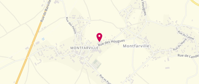 Plan de Centre de loisirs de Montfarville, 8 Rue des Hougues, 50760 Montfarville