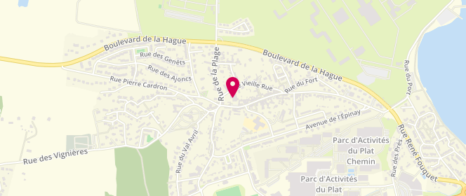 Plan de Accueil périscolaire Maternel Ecole Les Fauvettes, 5 Bis Rue Roger Glinel, 50460 Cherbourg-en-Cotentin