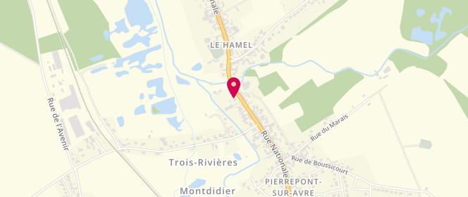 Plan de Accueil de loisirs de Trois Rivières (Hargicourt), 16 Rue de Croquet, 80500 Trois-Rivières