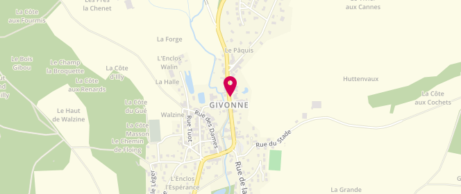 Plan de périscolaire - Commune de Givonne, 22 Rue des Sabotiers, 08200 Givonne