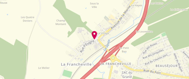 Plan de Accueil de loisirs - La Francheville, 5 Rue d'Evigny, 08000 La Francheville