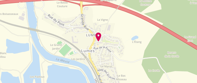Plan de Accueil de loisirs Lumes, Rue des Écoles, 08440 Lumes