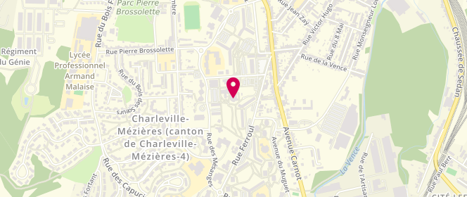 Plan de Accueil de loisirs - Sarc Charleville-Mézières, 9 Bis Rue des Mésanges, 08000 Charleville-Mézières